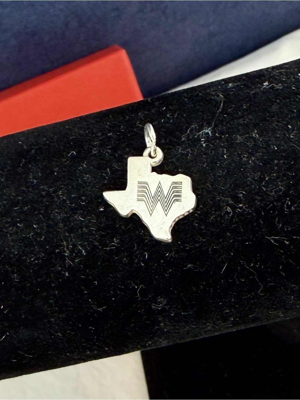 JAMES AVERY Sterling Silver Whataburger State of Texas Charm Pendant; RETIRED